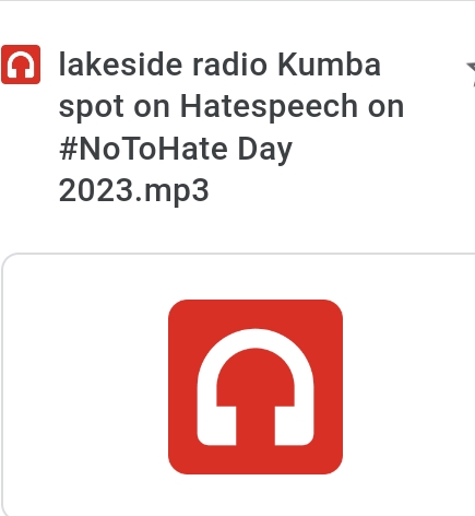 Lake Side Radio Kumba Spot on Hatespeech: